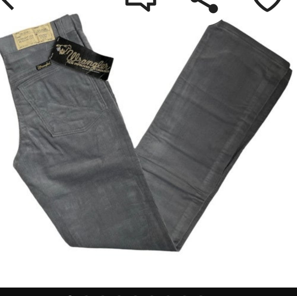 Vintage Wrangler Corduroy Jeans Gray